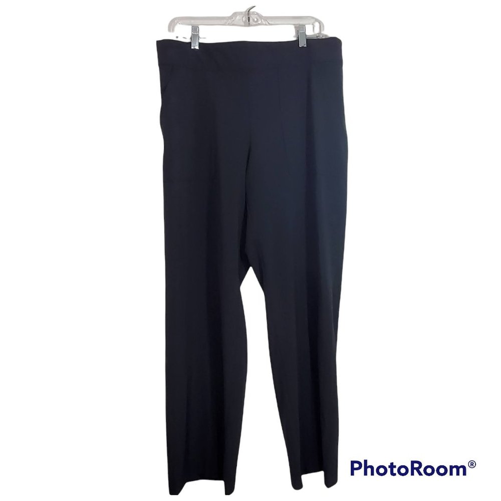 Athleta Wide Leg Black Pants Size 14
